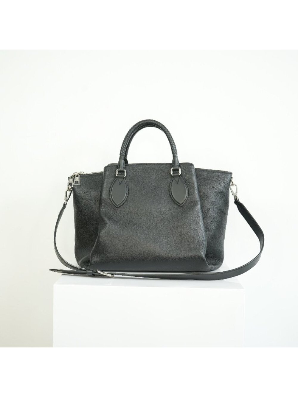 Louis Vuitton Black Monogram Mahina Haumea Perforated Calfskin Leather